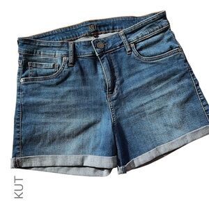 KUT from the KLOTH | NWOT MID-RISE STRETCH DENIM SHORTS | SIZE 8
